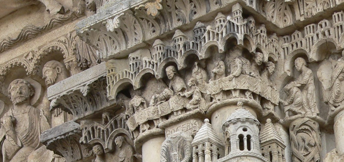 Portail Royal Cathédrale de Chartres - La Cène - Visite Chartres - En quête d'histoires